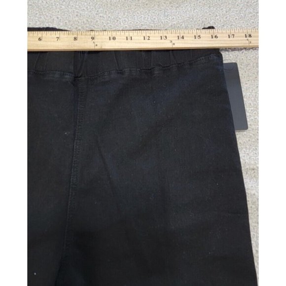 Curvy Girl By Ashley Stewart Women's Black Denim Flare Pants Size 1X*NEW! w/ Tag - Picture 9 of 16